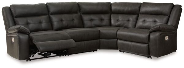 Mackie Pike - Storm - 4-Piece Power Reclining Sectional