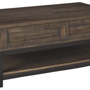 Johurst - Grayish Brown - LIFT TOP COCKTAIL TABLE