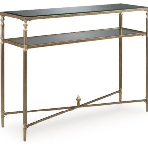 Cloverty - Aged Gold Finish - Sofa Table