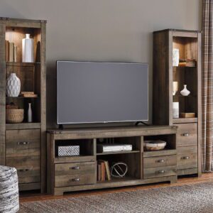 Trinell - Brown - 3 Pc. - Entertainment Center - 63" TV Stand