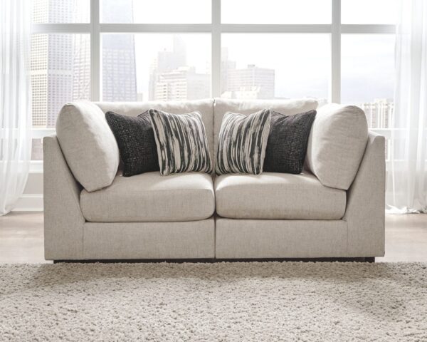 Kellway - Bisque - Loveseat 2 Pc Sectional