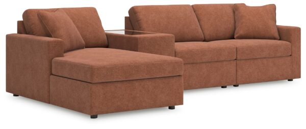 Modmax - Spice - 4-Piece Sectional With Laf Corner Chaise And Storage Console