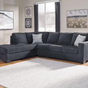 Altari - Slate - Left Arm Facing Corner Chaise With Sleeper 2 Pc Sectional