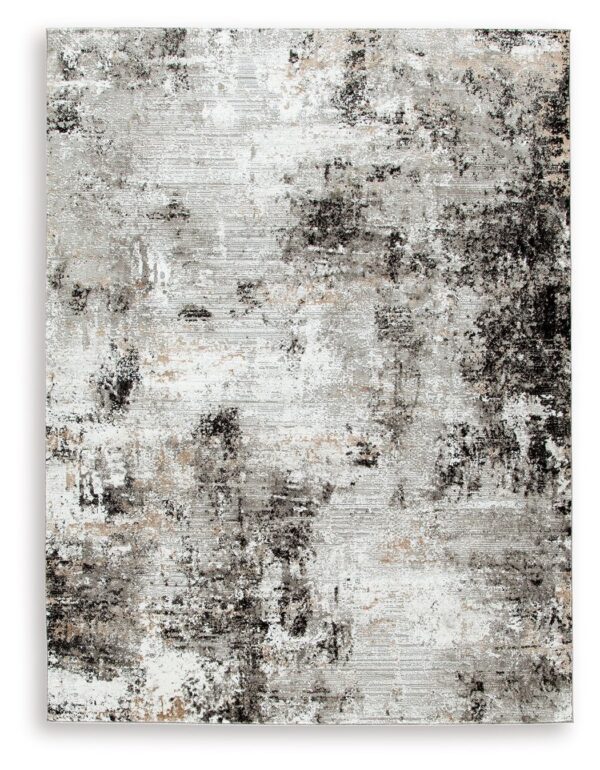 Langwell - Black / Gray / White - Large Rug