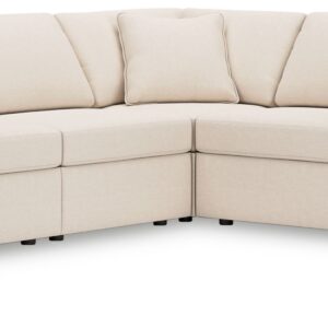 Modmax - Oyster - 7-Piece Sectional With Storage Console And Laf Corner Chair