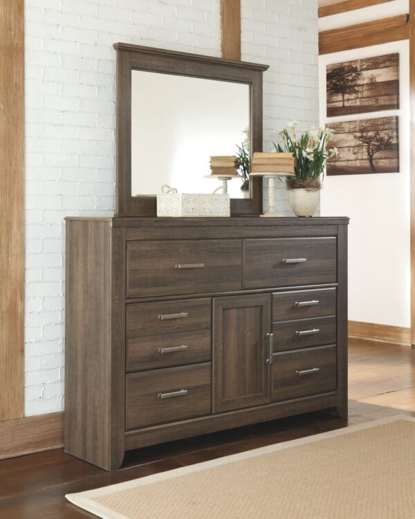 Juararo - Dark Brown - Dresser, Mirror