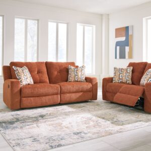 Danum - Spice - 2 Pc. - Reclining Sofa, Reclining Loveseat