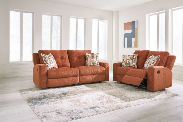 Danum - Spice - 2 Pc. - Reclining Sofa, Reclining Loveseat