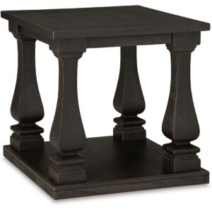 Wellturn - Black - Rectangular End Table
