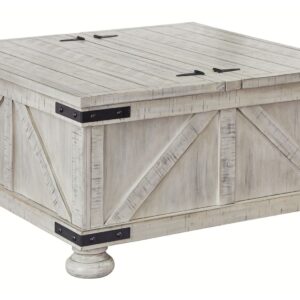 Carynhurst - Whitewash - Cocktail Table with Storage