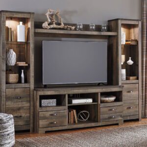 Trinell - Brown - 4 Pc. - Entertainment Center - 63" TV Stand