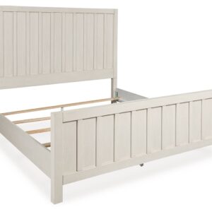 Shaybrock - Antique White - Queen Panel Bed