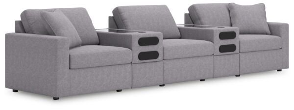 Modmax - Granite - 5-Piece Sectional With Audio System Console