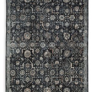 Hilcott - Blue / Cream / Brown - Medium Rug