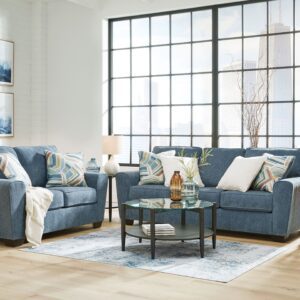 Cashton - Blue - 2 Pc. - Sofa, Loveseat