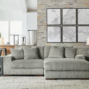 Lindyn - Fog - Right Arm Facing Corner Chaise 2 Pc Sectional