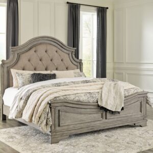 Lodenbay - Antique Gray - Queen Panel Bed