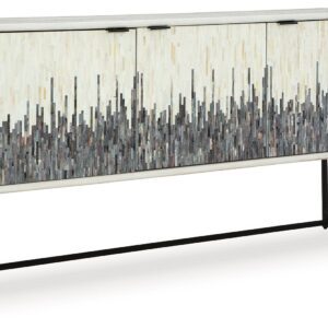 Freyton - White / Gray - Accent Cabinet