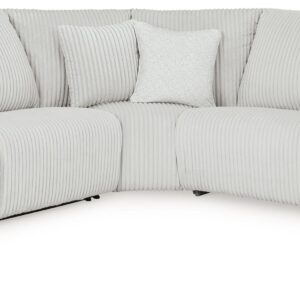 Top Tier - Alloy - 5-Piece Reclining Sectional
