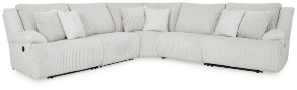 Top Tier - Alloy - 5-Piece Reclining Sectional