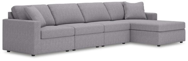 Modmax - Granite - 4-Piece Sectional With Raf Corner Chaise