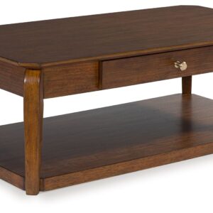 Trenmour - Medium Brown - Rectangular Cocktail Table