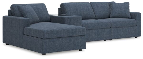 Modmax - Ink - 4-Piece Sectional With Laf Corner Chaise And Storage Console