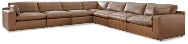 Emilia - Caramel - 7-Piece Sectional