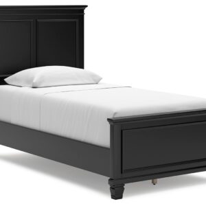 Lanolee - Black - Twin Panel Bed