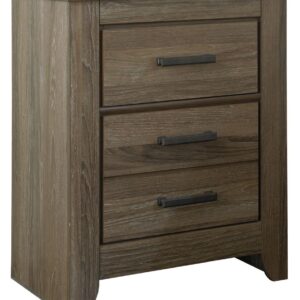 Zelen - Warm Gray - Two Drawer Night Stand