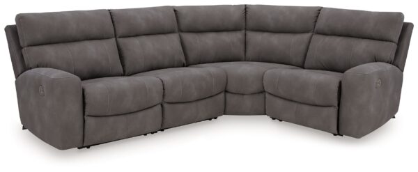 Next-Gen Durapella - Slate - 4-Piece Power Reclining Sectional