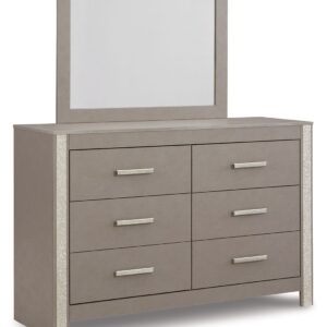 Surancha - Gray - Dresser And Mirror