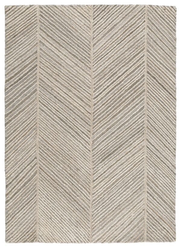 Leaford - Taupe / Brown / Gray - Large Rug
