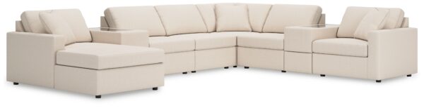 Modmax - Oyster - 8-Piece Sectional With Laf Corner Chaise And Storage Consoles