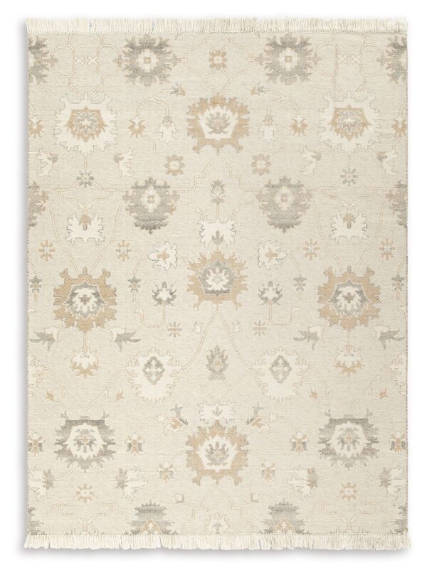 Calkin - Linen / Gray / Caramel - Large Rug