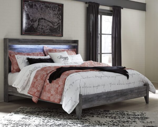 Baystorm - Gray - King Panel Bed