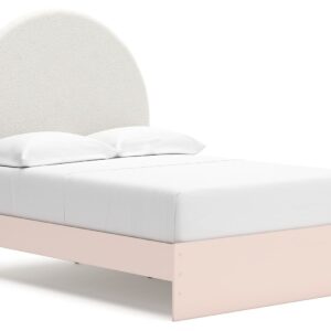 Wistenpine - Blush - Full Upholstered Panel Bed With Side Storage
