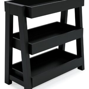 Blariden - Metallic Gray - Shelf Accent Table