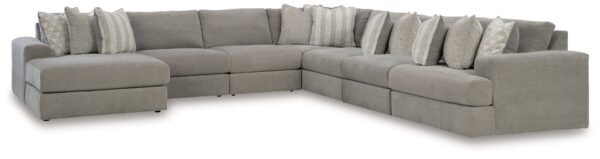 Avaliyah - Ash - 7-Piece Sectional With Laf Corner Chaise