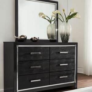 Kaydell - Black - Dresser, Mirror