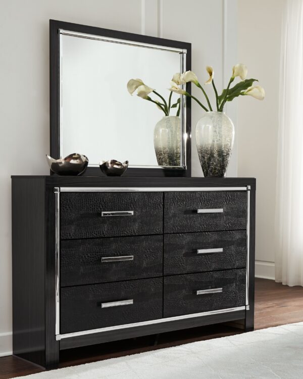 Kaydell - Black - Dresser, Mirror