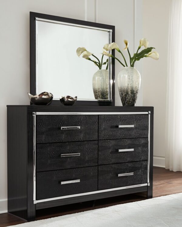 Kaydell - Black - Dresser, Mirror
