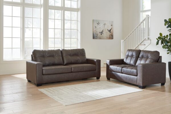 Barlin Mills - Umber - 2 Pc. - Sofa, Loveseat