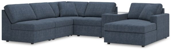 Modmax - Ink - 6-Piece Sectional With Raf Corner Chaise And Storage Console