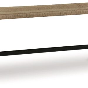 Acerman - Black / Natural - Accent Bench