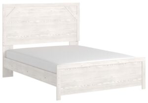 Gerridan - White / Gray - Queen Panel Bed