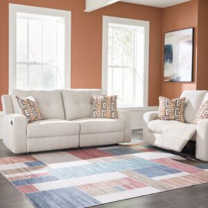 Danum - Stone - 2 Pc. - Reclining Sofa, Reclining Loveseat