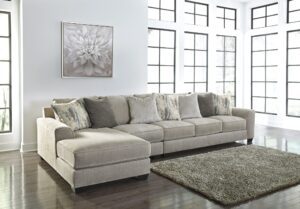 Ardsley - Pewter - Left Arm Facing Corner Chaise with Sofa 3 Pc Sectional