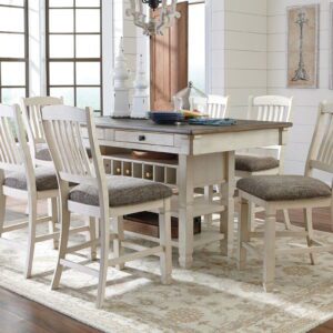 Bolanburg - Beige - 7 Pc. - Counter Table, 6 Barstools