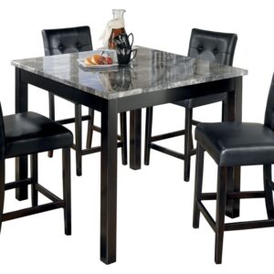 Maysville - Black - Square Counter TBL Set (Set of 5)